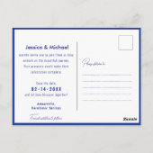 💍コーンフラワーとラベンダーエレガンス ポストカード (裏面)