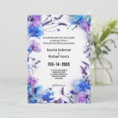 💍コーンフラワーとラベンダーエレガンス 招待状 (スタンド正面)