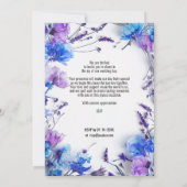 💍コーンフラワーとラベンダーエレガンス 招待状 (裏面)