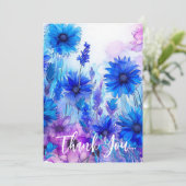 💍コーンフラワーとラベンダーブリス サンキューカード (スタンド正面)