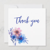 💍コーンフラワーとラベンダーブリス サンキューカード (正面)