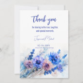 💍コーンフラワーとラベンダーブリス サンキューカード (正面)