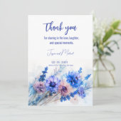 💍コーンフラワーとラベンダーブリス サンキューカード (スタンド正面)