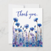 💍コーンフラワーとラベンダーブリス サンキューカード (正面)