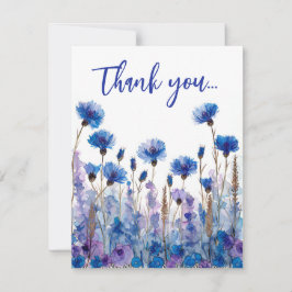 💍コーンフラワーとラベンダーブリス サンキューカード