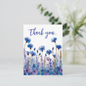 💍コーンフラワーとラベンダーブリス サンキューカード (スタンド正面)