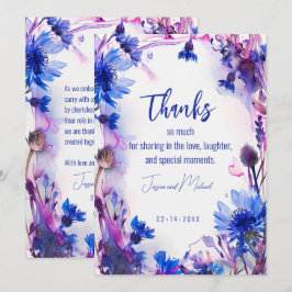 💍コーンフラワーとラベンダーブリス サンキューカード