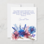 💍コーンフラワーとラベンダーブリス サンキューカード (裏面)