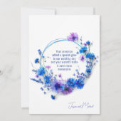 💍コーンフラワーとラベンダーブリス サンキューカード (裏面)