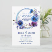 💍コーンフラワーとラベンダーブリス 招待状 (スタンド正面)