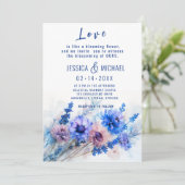 💍コーンフラワーとラベンダーブリス 招待状 (スタンド正面)