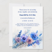 💍コーンフラワーとラベンダーブリス 招待状 (裏面)