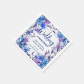 💍コーンフラワーとラベンダー スタンダードカクテルナプキン (角)