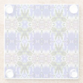 コーンフラワーの花 ガラスコースター (裏面)