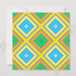 コーンフラワーの調和のとれたカラー角度付きラインアート カード