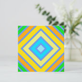 コーンフラワーの調和のとれたカラー角度付きラインアート カード (スタンド正面)