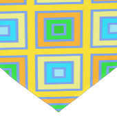 コーンフラワーの調和のとれたカラー角度付きラインアート ショートテーブルランナー (コーナー)