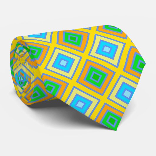 コーンフラワーの調和のとれたカラー角度付きラインアート ネクタイ (ロール)