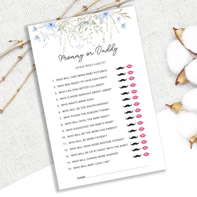 コーンフラワーの野草の赤ちゃんシャワーママまたはパパ (クリエイターアップロード済み)