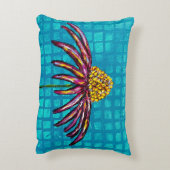 コーンフラワーアクセント枕 アクセントクッション (裏面(縦))