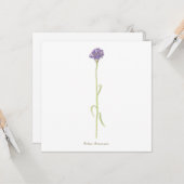 コーンフラワーウォーターカラー カード (正面/裏面インサイチュ)