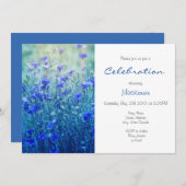 コーンフラワーズニー大事な行事 招待状 (正面/裏面)