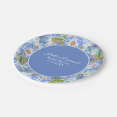 コーンフラワーズブライダルシャワー ペーパープレート (アングル)