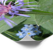 コーンフラワーズプリント ポスター (角)