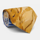 コーンフラワーズ自然水の色、パパ ネクタイ (ロール)