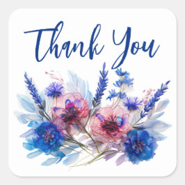 💍コーンフラワーズ&ラベンダー スクエアシール