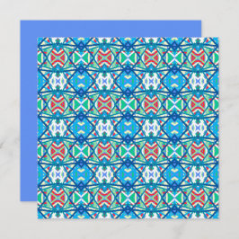 コーンフラワーバランス調和カラー抽象芸術ライン カード