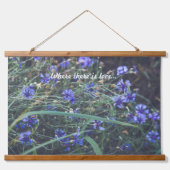 コーンフラワーフィールド 吊り下げ型タペストリー (正面)