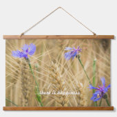 コーンフラワーフィールド 吊り下げ型タペストリー (正面2)