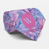 コーンフラワーブルーとマーブルの水彩 ネクタイ (ロール)