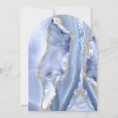 コーンフラワーブルーアゲート洗礼 招待状 (裏面)