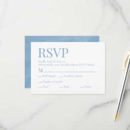 コーンフラワーブルースキャンQrコードミール結婚チョイス 出欠カード