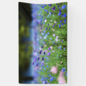 コーンフラワーブルーバナー 横断幕 (縦)