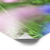 コーンフラワーブルーフォトプリント フォトプリント            (角)