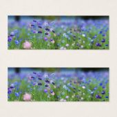 コーンフラワーブルーブックマーク (正面&裏面)