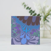 コーンフラワーブルーモダン 招待状 (スタンド正面)