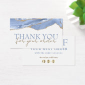 コーンフラワーブルー感謝していアゲート割引カード (デスク)