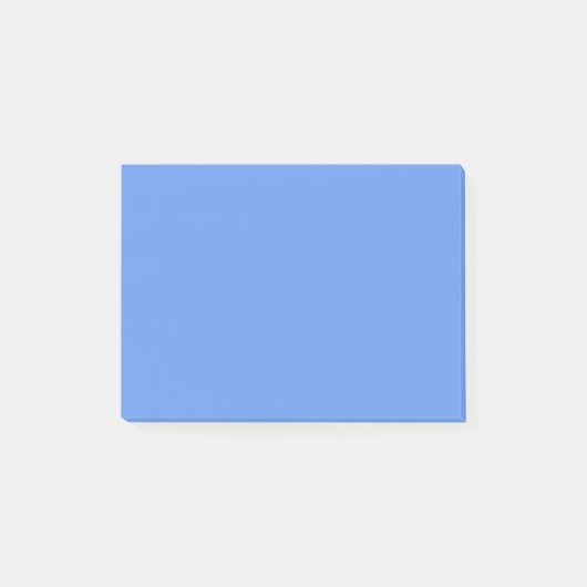 コーンフラワーブルー無地のカラー ポストイット (正面)