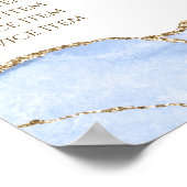 コーンフラワーブルー瑪瑙の価格表ポスター ポスター (角)