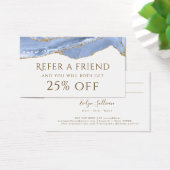 コーンフラワーブルー瑪瑙の紹介カード (デスク)