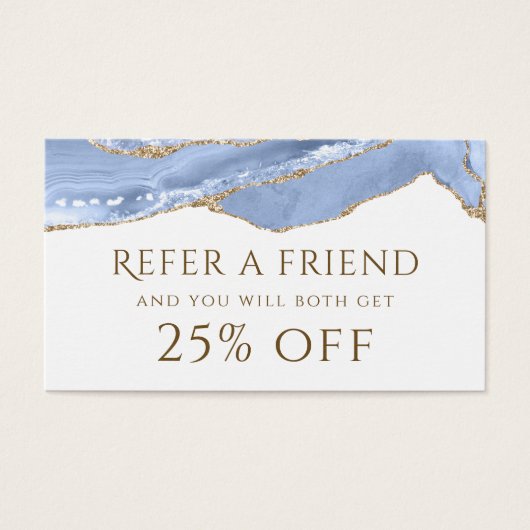 コーンフラワーブルー瑪瑙の紹介カード (正面)