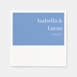 コーンフラワーブルー結婚ズ スタンダードカクテルナプキン
