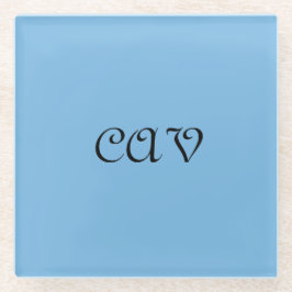 コーンフラワーブルー ガラスコースター