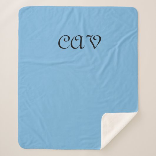 コーンフラワーブルー シェルパブランケット (正面)