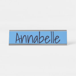 コーンフラワーブルー デスクネームプレート