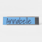 コーンフラワーブルー デスクネームプレート (正面)